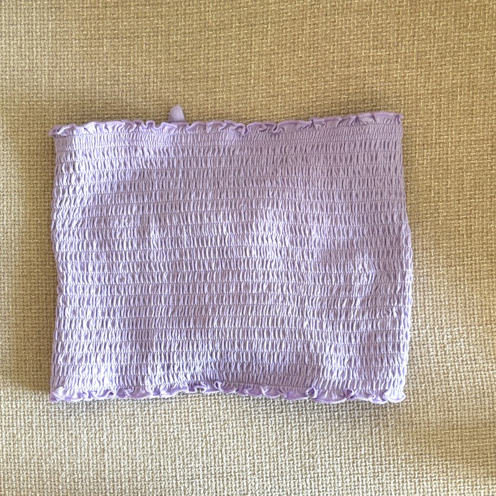 NWT Hollister💜Lilac Smocked Tube Top